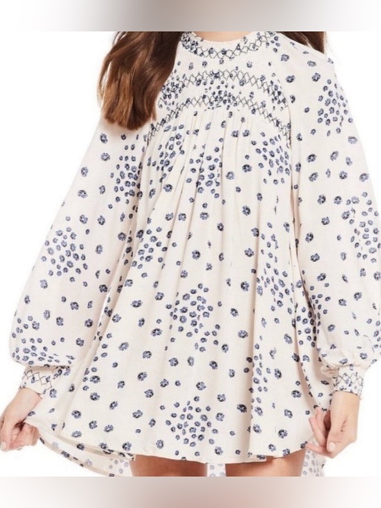 Free People Dresses & Skirts - Free People Smocked tunic mini dress oversized sz XL